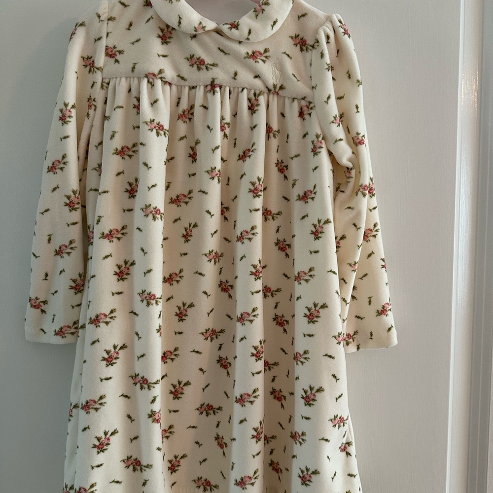 Ralph Lauren Cream Floral Kids Dress